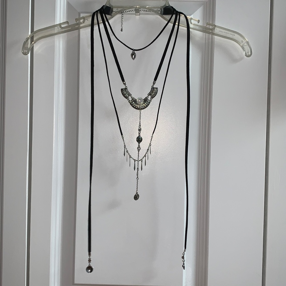 Green Eyed Lady Layered Statement Necklace